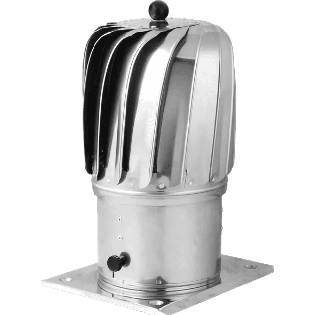 Airroxy Roterende Skorstenshætte Ø150mm Rustfri Stål Aflang