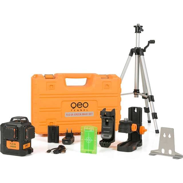 Geo-Fennel Multilinjelaser Sæt FLG 6 Grøn I Kuffert