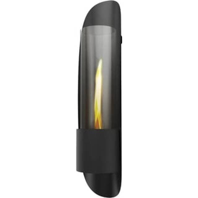 Tenderflame Cycloflame Vægpejs H 81 x B 17,5 x L 16,9 cm Stål glas Sort