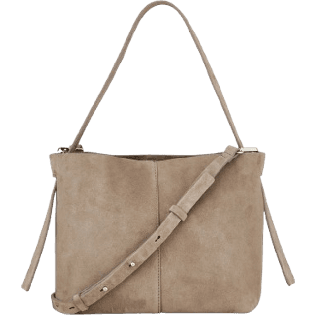 Becksöndergaard Fraya skuldertaske i ruskind MORAL GRAY 0111