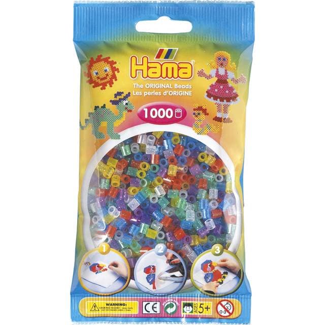Hama Beads Midi Beads Glitter Mix 1000pcs 207-54