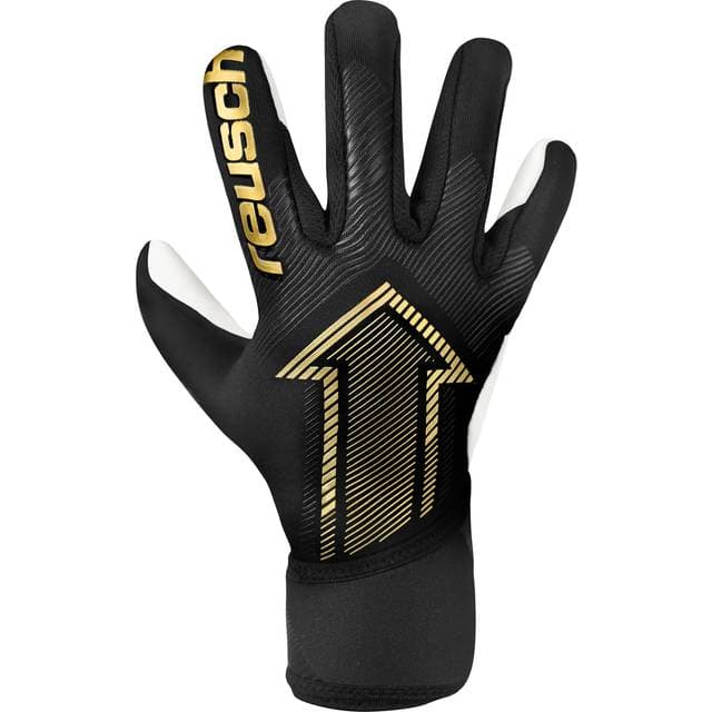reusch Målmandshandske Fastgrip Silver Sort Guld Børn