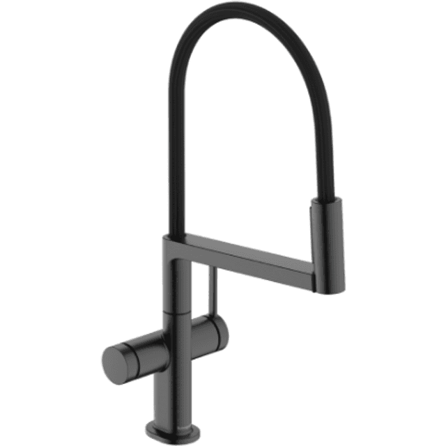 Hansgrohe Talis Select M54 1-grebs Køkkenarmatur Semi-Pro 3jet Børstet Sort Krom PVD Børstet sort/krom