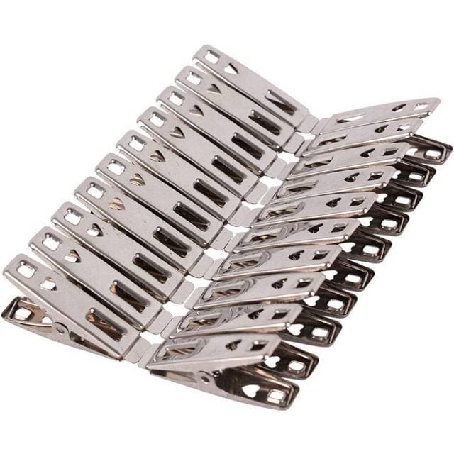 Fommen Towel Clips 40 Pack Metal Clothes Pins - Stainless Steel