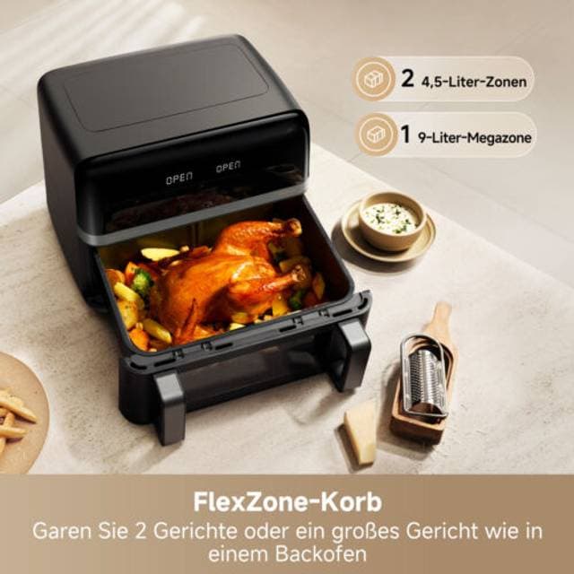 MOVA AeroChef FD20 Pro 9L Dobbeltzone Airfryer