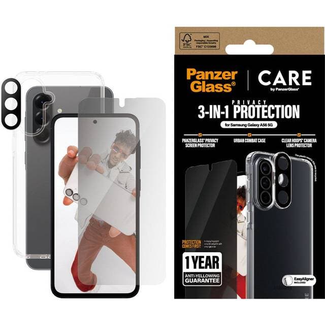 CARE by PanzerGlass 3-in-1 Privacy Bundle Samsung Galaxy A56 5G