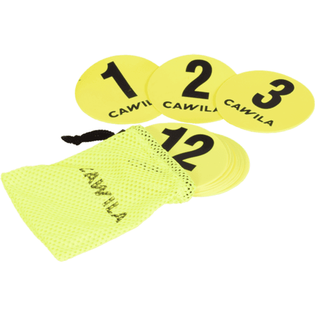 Cawila Floormarker Nr.1-12 Set 12,5 cm Gelb
