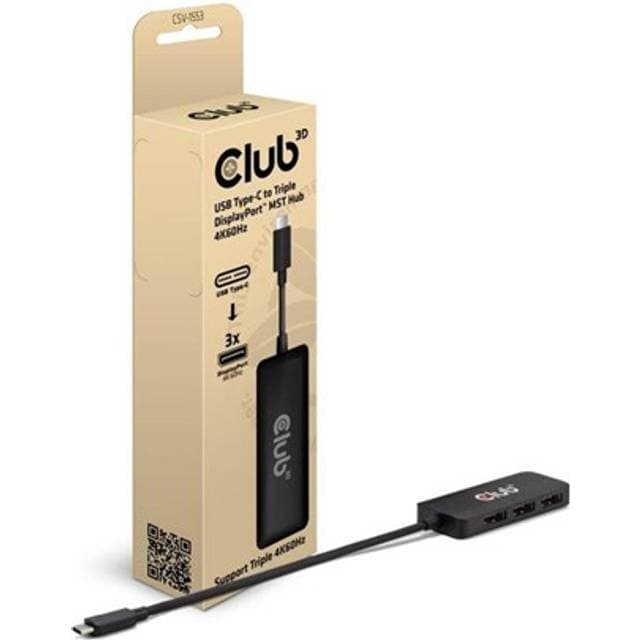 Club 3D CSV-1553 Docking Station USB-C Thunderbolt 4 3 x DP++