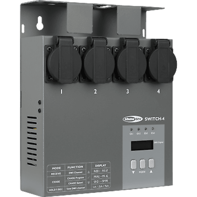 Showtec MultiSwitch DMX512 4-Kanal Switchpakke
