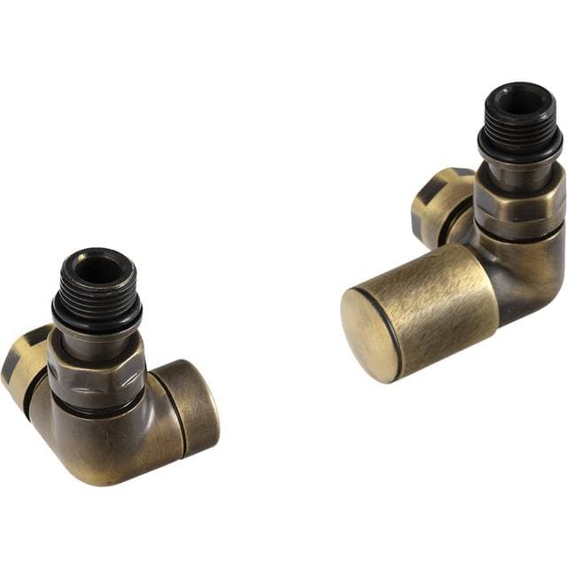 Hill Ceramic Vinklad Ventilsats för Handdukstork Radcliffe Brons Matt Höger