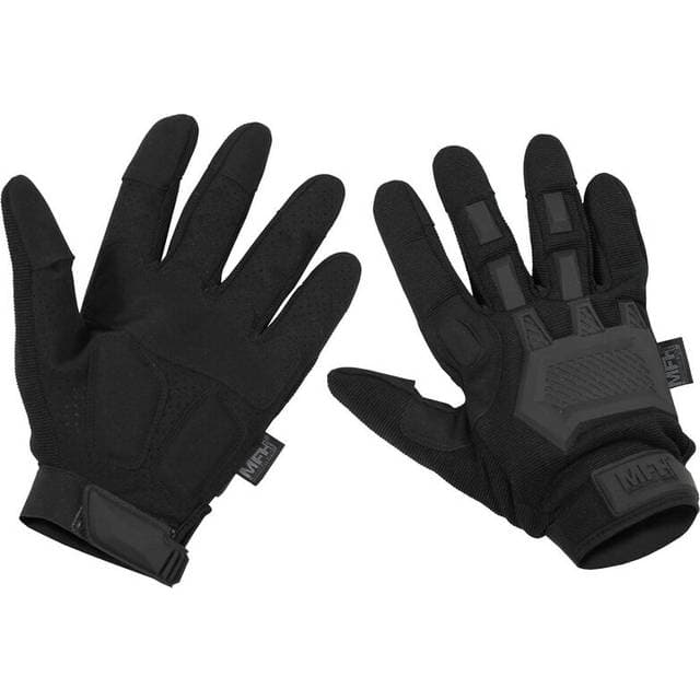 MFH Action Tactical Gloves Military Army Ops Security Patrol Guard Police - Black