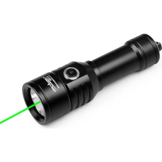 Orcatorch Dykkerlygte Grøn Laserpointer D570-GL 1500 Lumen