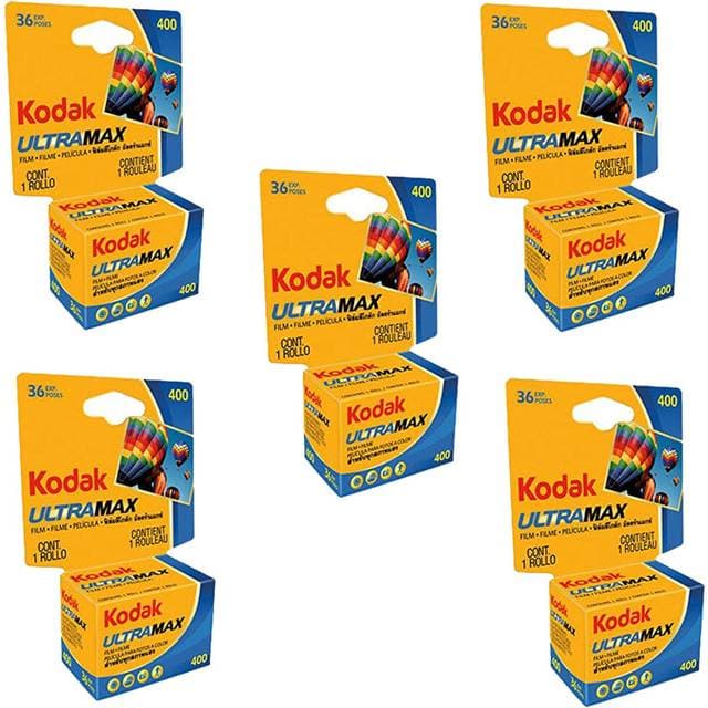 Ritz Kodak 603 4078 Ultramax 400 Color Negative Film 35mm 36 Exposures 5 Pack
