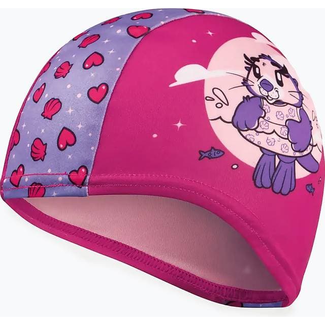 Speedo Infant Learn to Swim Aria Sea Otter Polyester Cap Pink