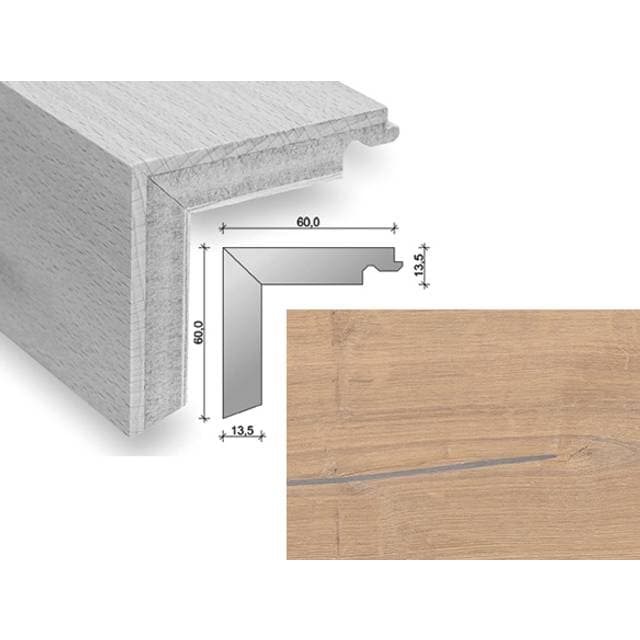 Haro Trappeforkant Plank Børstet Eg Puro Hvid Olie