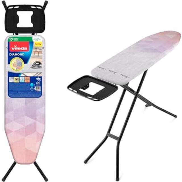 Vileda Diamond Medium Ironing Board Foldable Titanium-Coated - Longer Like