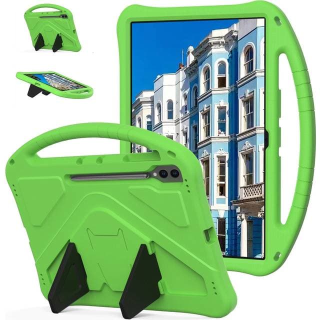 Eiderwood Børnevenligt Etui til Samsung Galaxy Tab S10 Ultra med Kickstand Grøn