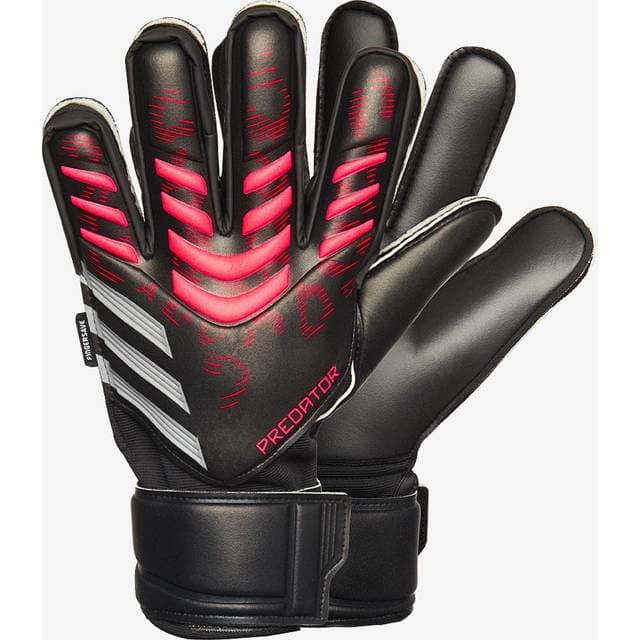 adidas Målmandshandske Predator Match Fingersave Stealth Victory Sort Rød Børn