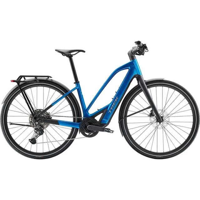 Trek Elcykel Hybrid FX+ 7 Midstep Alpine Blue Gloss