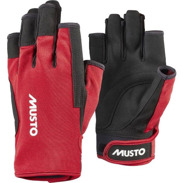 Musto Essential Sejlsportshandsker Med Korte Fingre 2.0 True Red