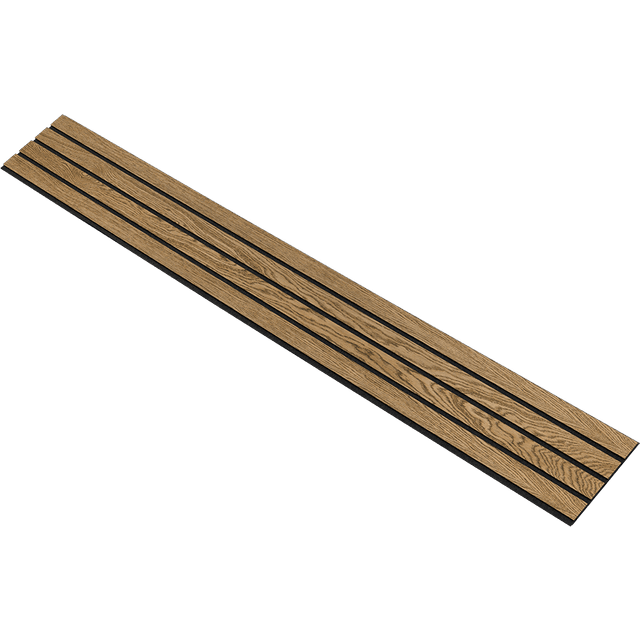 I-Wood I-Wood Basic 4-Lamel Mørkebrun Olie Sort MDF 17x300x2400mm