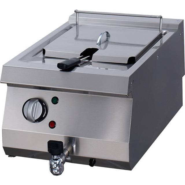 Maxima Heavy Duty Friture 1 x 12L 70 cm Dyb Med Afløbshane Elektrisk