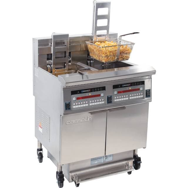 Casselin Elfrituregryde Med Automatisk Løft Og Filtrering 2 x 22 Liter 17+17kW