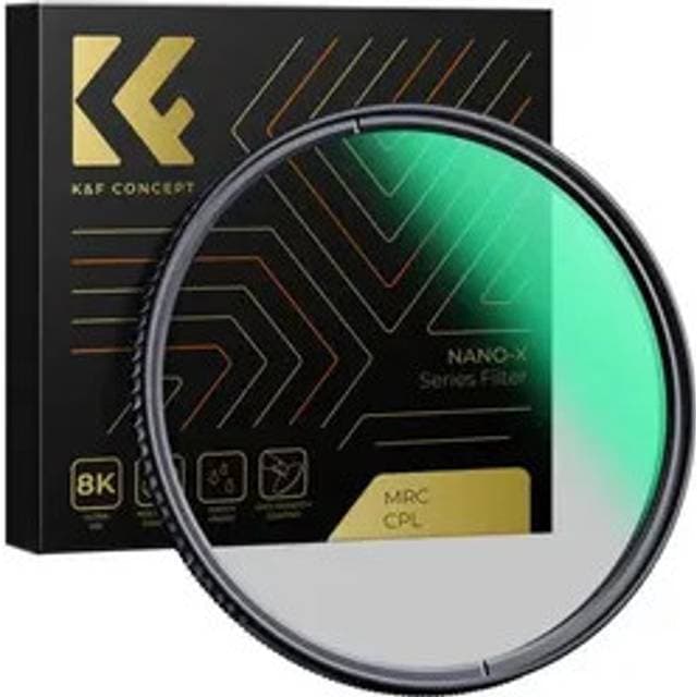 K&F Concept 3-i-1 Polarisationsfilter Cpl Ring Magnetic Lid