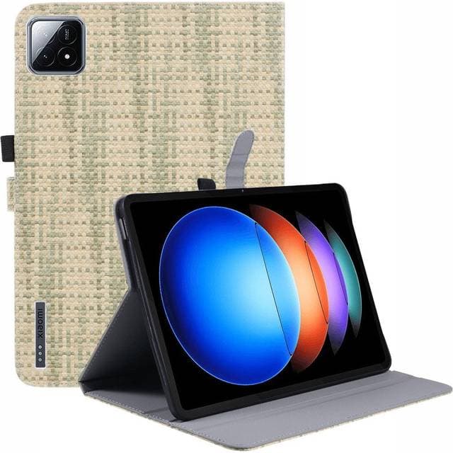 Eiderwood Xiaomi Pad 6S Pro Stofbetrukket Læder Bagside Cover Grøn