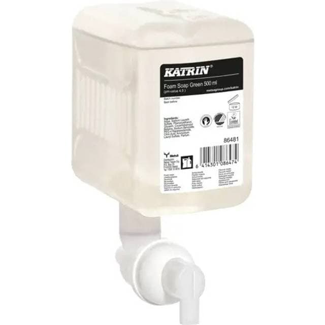 Katrin Green Skumsæbe 12 x 500 ml Uden Farve Med Parfume 500ml 12-pak