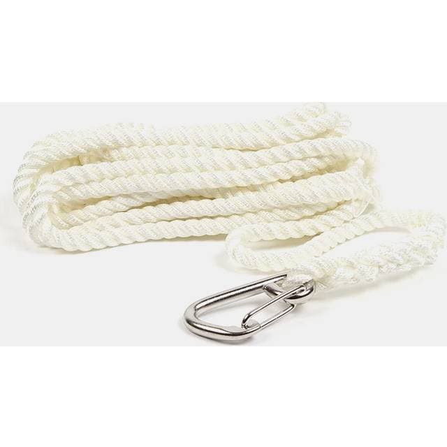 Robline Fortøjningsreb Med Splejset Karabinhage Ø12 mm 4 meter hvid