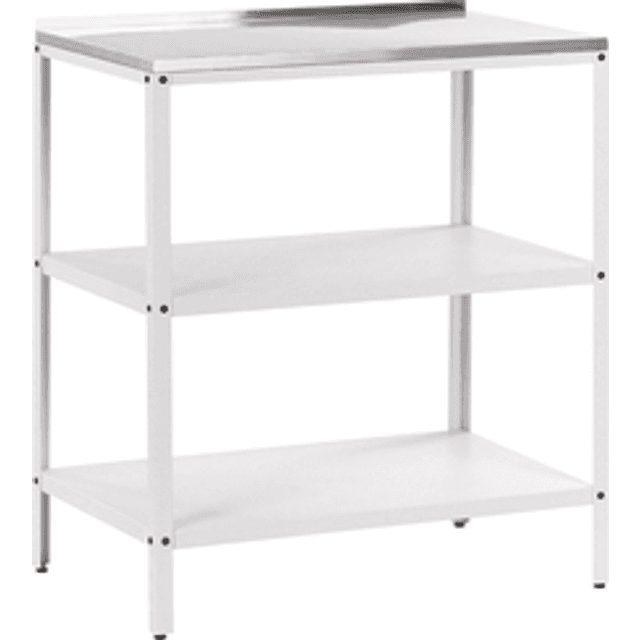 Beliani Steel Outdoor Garden Island Shelves 80 x 50 x 92 cm