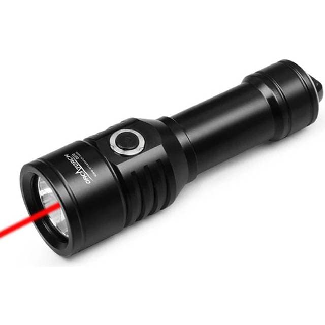 Orcatorch Dykkerlygte Rød Laserpointer D570-RL 1500 Lumen