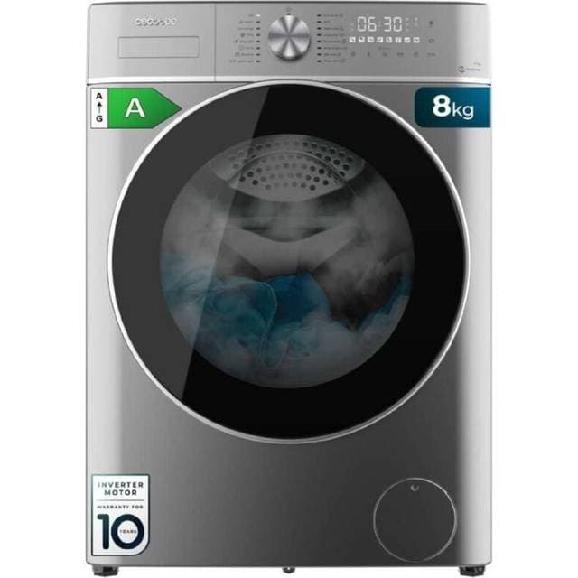 Cecotec Waschmaschine 8 kg Frontlader Bolero DressCode 8800 Inverter Steel A