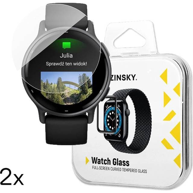 Wozinsky Full Glue Hærdet Glas Til Garmin Vivoactive 5 2 Stk