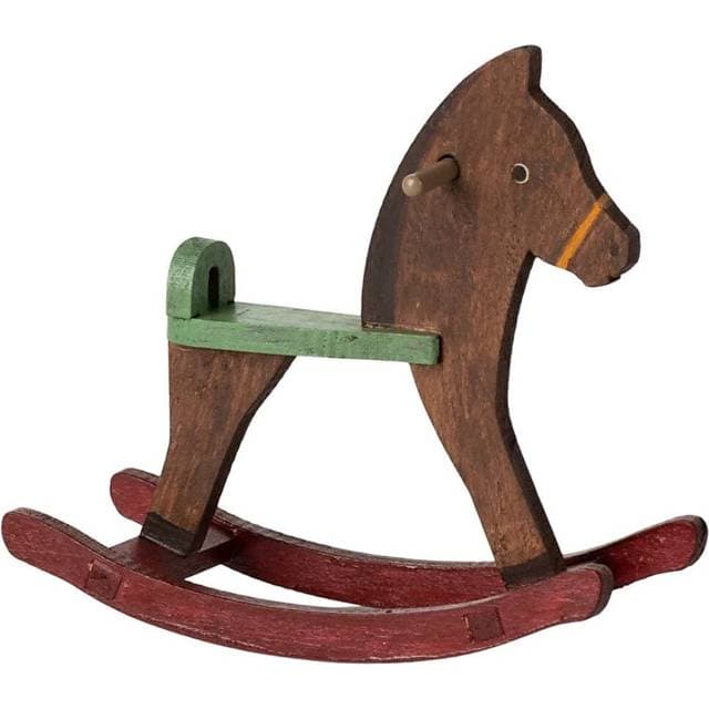 Maileg Mus Gyngehest Mørke Brun