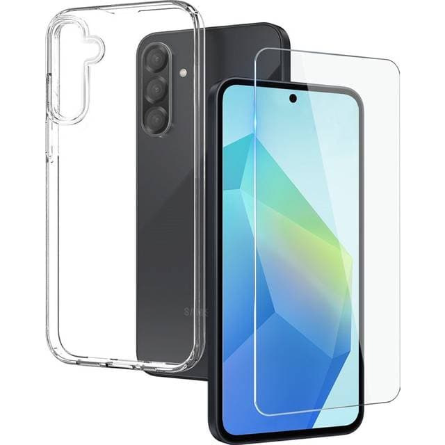 INCOVER 2-i-1 Fleksibelt Plastik Cover Hærdet Skærmbeskyttelsesglas Samsung Galaxy A56