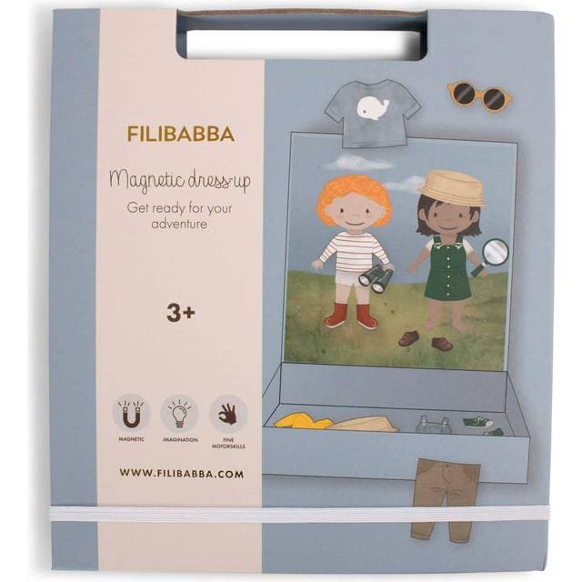 Filibabba Magnetisk påklædningsdukke Klar til dit eventyr