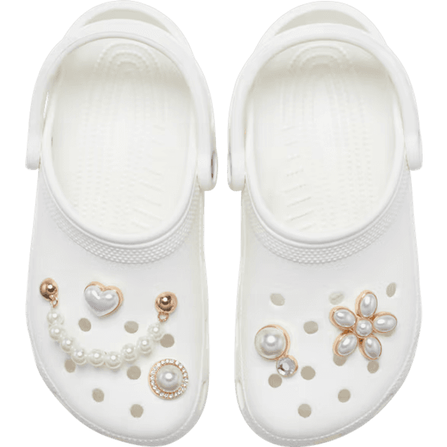 Crocs Girls Dainty Pearl Jewellery Jibbitz 5 Pack