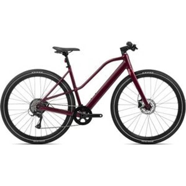 Orbea Elcykel Hybrid Vibe Mid H30 Metallic Burgundy Red Gloss L