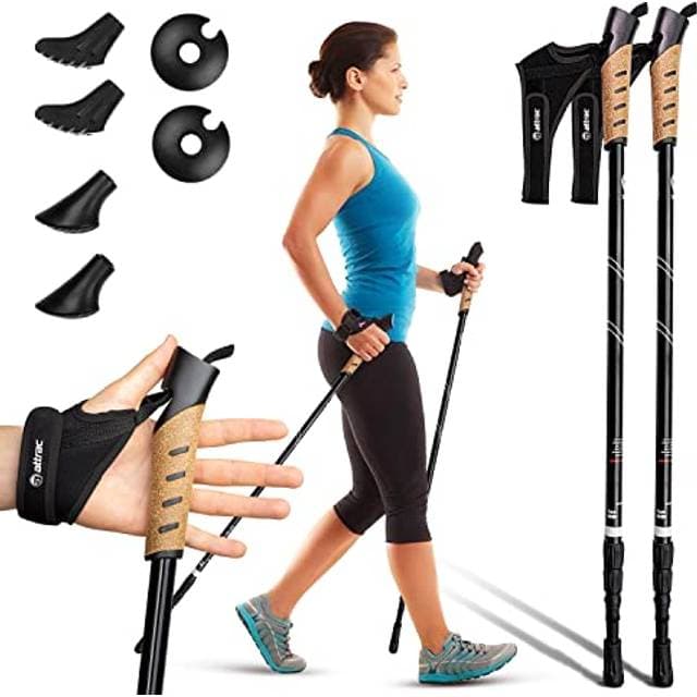 POWRX Attrac Nordic Walking Classic Wanderstöcke 69-136 cm