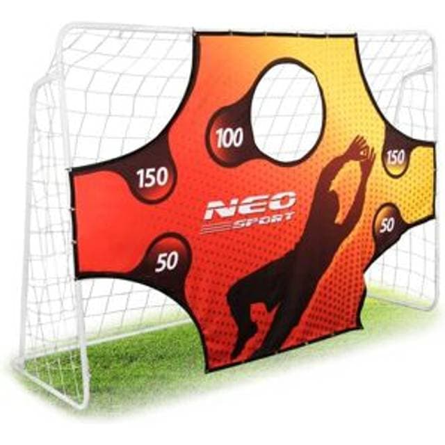 Neo-Sport Football Goal 245 x 155 x 80 cm Target Mat