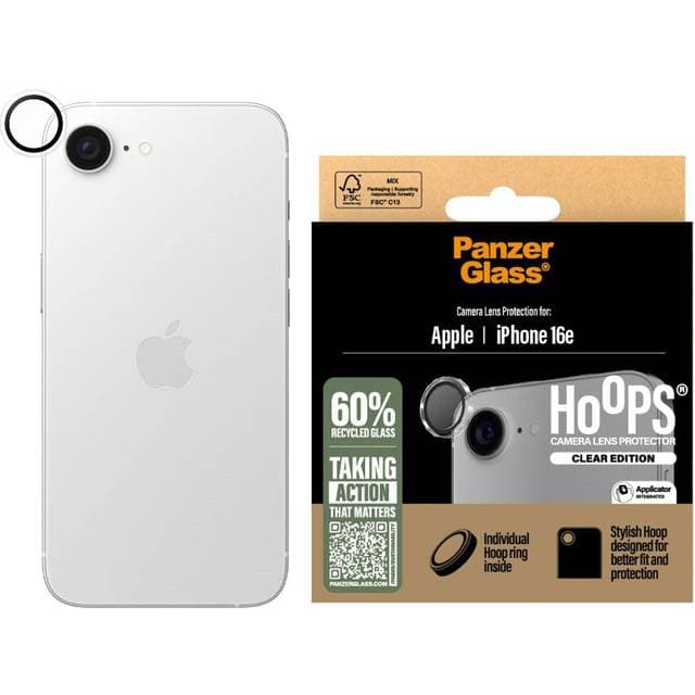 PanzerGlass Hoops Kameralinsebeskytter iPhone 16e