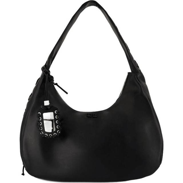 Ganni Bou Bag Hobo Uld Skuldertaske - Black