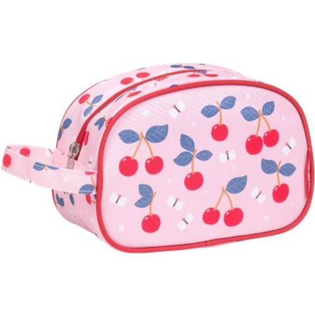 A Little Lovely Company Cherries Toilettaske - Rosa