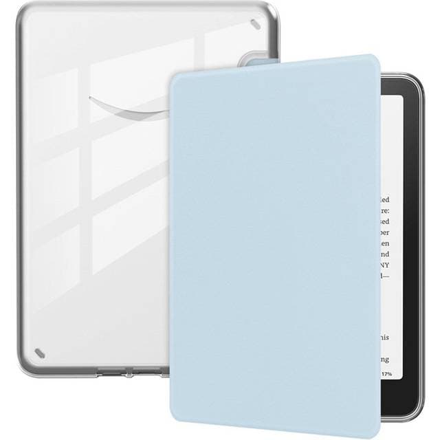Eiderwood Amazon Kindle 11th Generation Kunstlæder Cover Gennemsigtig Lyseblå