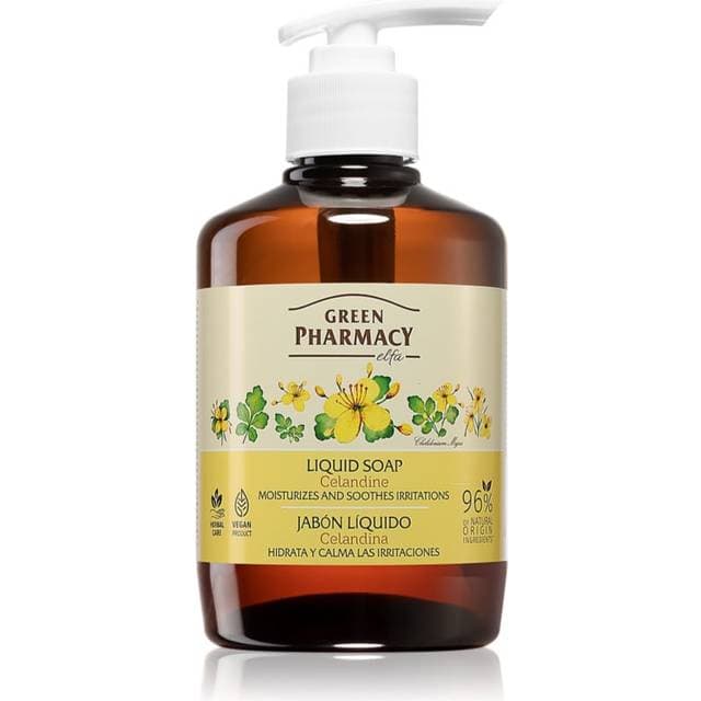 Green Pharmacy Celandine Hand Soap Flydende Sæbe 460 ml