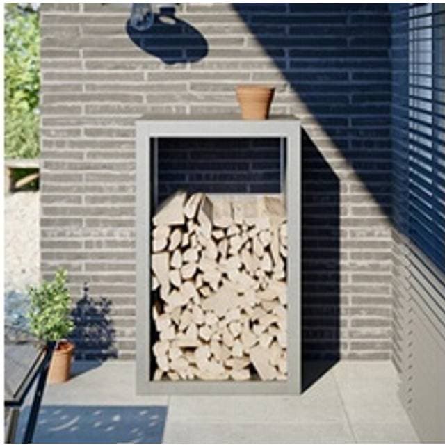 vidaXL Brændestativ 60 x 40 x 100 cm Rustfrit Stål