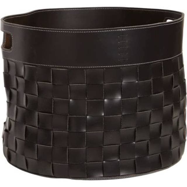 F&H COM Nordic Blue Brændekurv 40 cm H32 cm sort PU