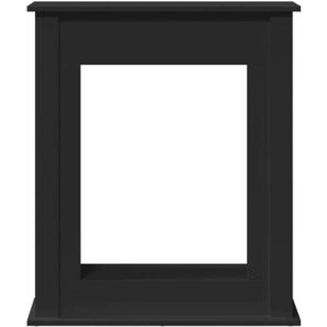 vidaXL Forsats Til Pejs 75 x 20 x 87,5 cm Konstrueret Træ Sort